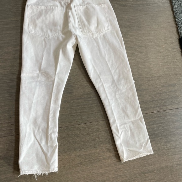 Agolde Riley white distressed denim size 29 - Picture 8 of 12